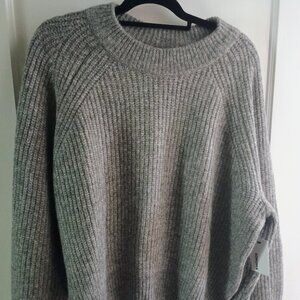Sonoma Goods For Life Cozy Heritage Crewneck Sweater, Gray Heather, XX-Large